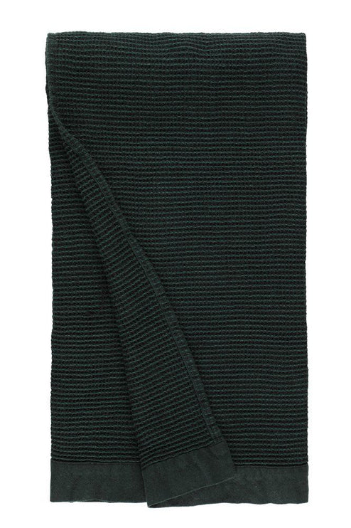 Rento Håndkle Kenno 90x180 cm mørkegrønn/sort