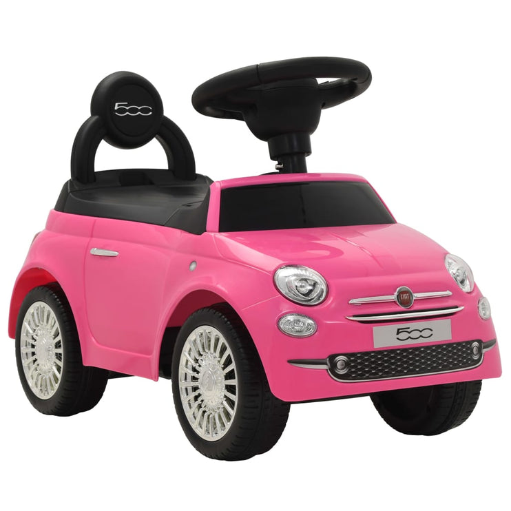 Åkbil Fiat 500 rosa