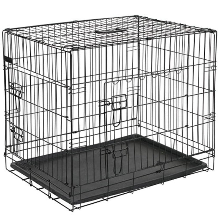 @Pet Transportbur metall 63x44x50,5 cm svart 15001