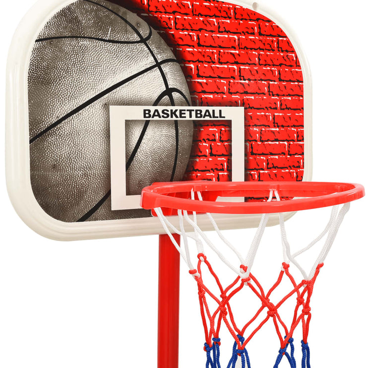 Flyttbar basketkorg justerbar 138,5-166 cm