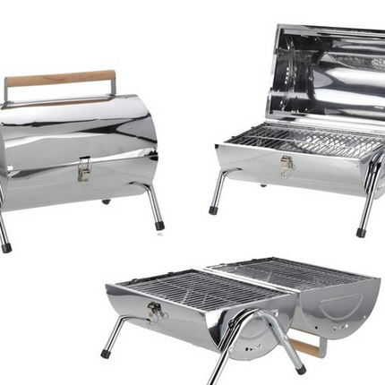 TopDesign Kullgrill bærbar med doble grillflater