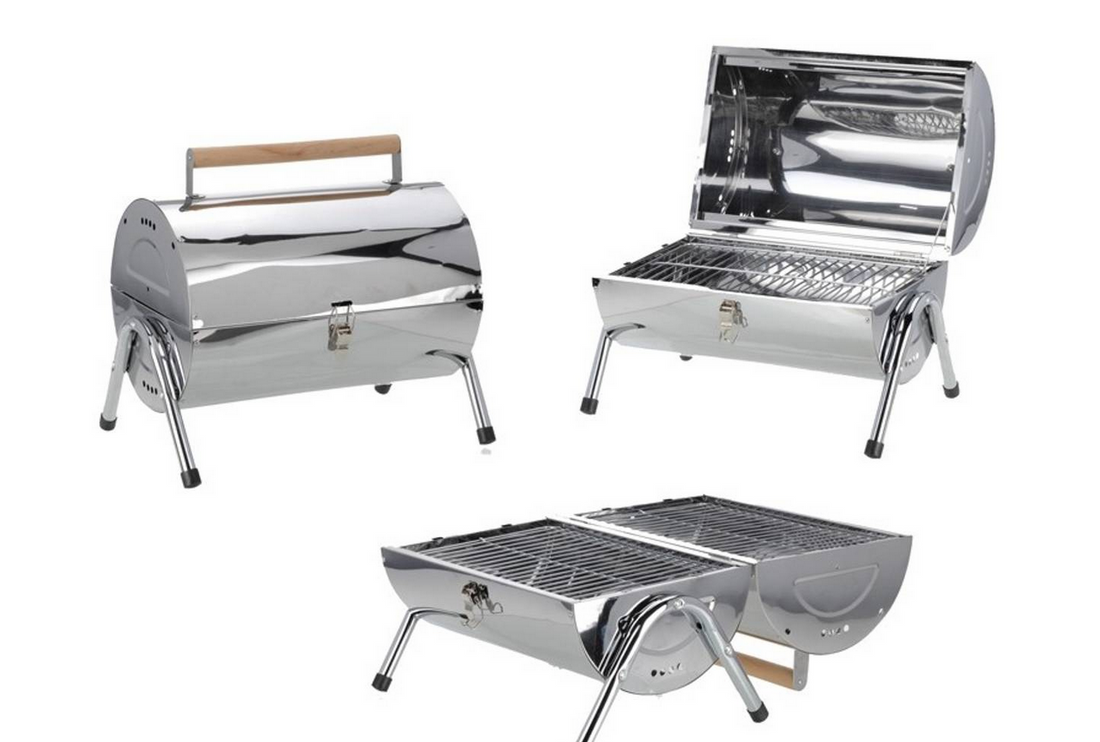 TopDesign Kullgrill bærbar med doble grillflater