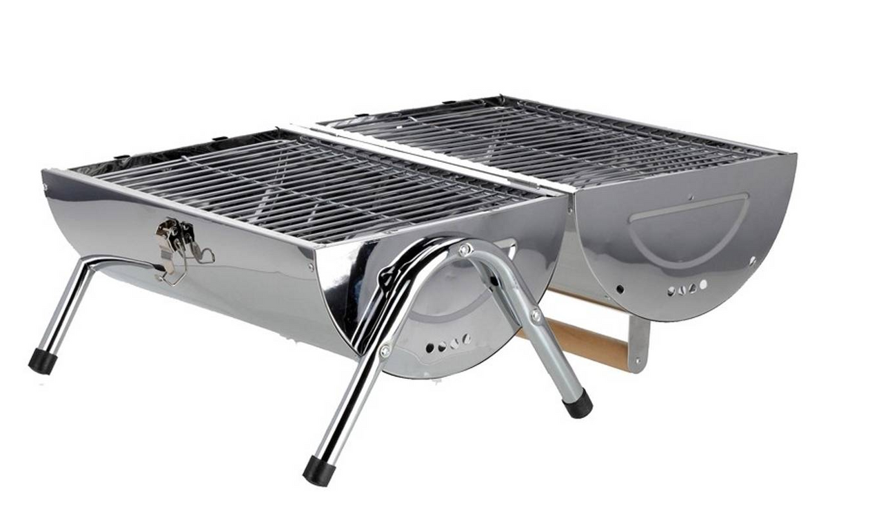 TopDesign Kullgrill bærbar med doble grillflater