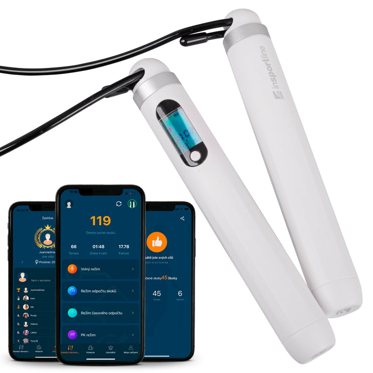 inSPORTline Hoppetau Jumpsmart Bluetooth hvit