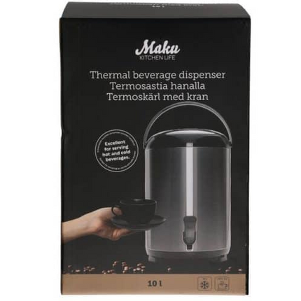 Maku Termosbeholder med kran 10 L