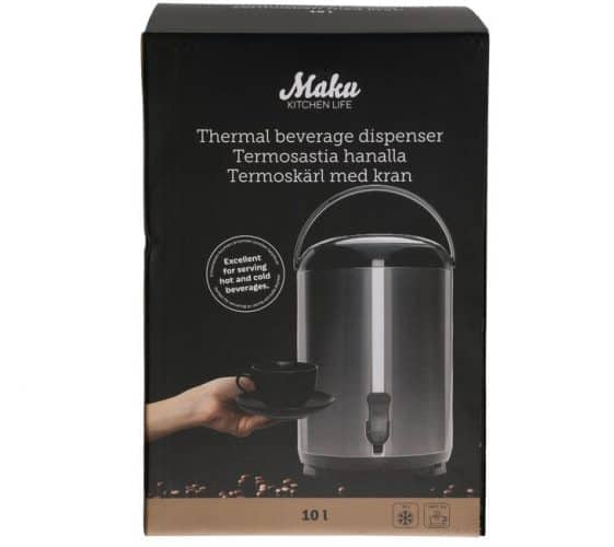 Maku Termosbeholder med kran 10 L