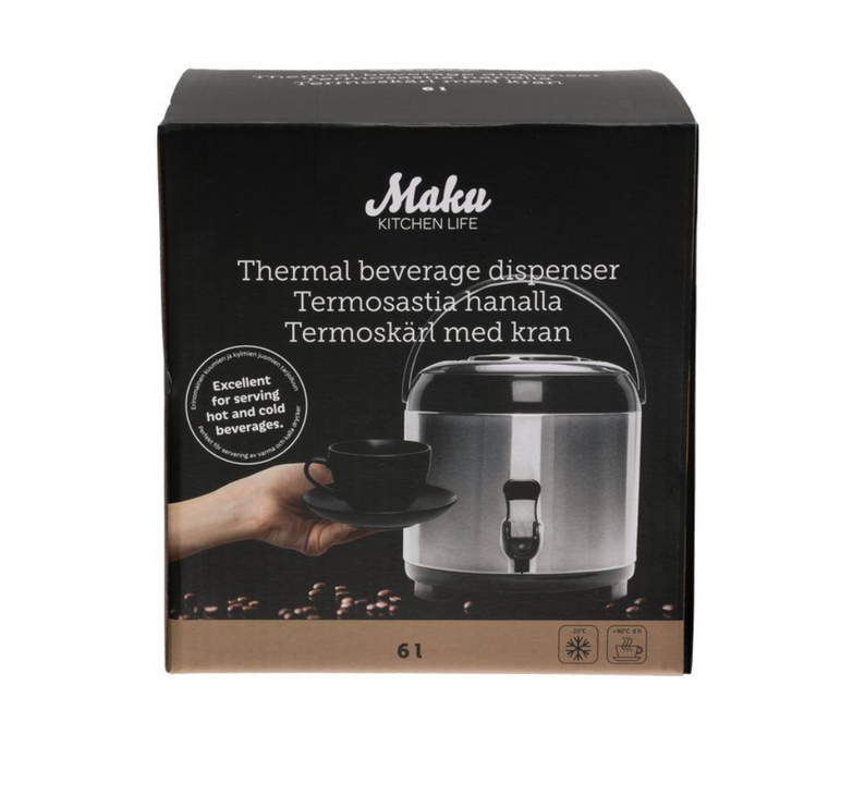 Maku termosbeholder med kran 6 liter