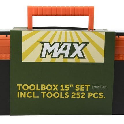 MAX verktøykasse 15" med 252 deler