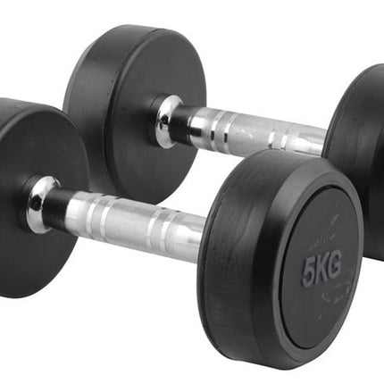 Inshape Dumbbells 2x5kg svart