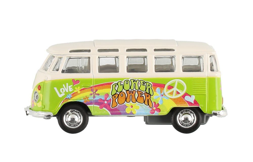 Maisto Lekebil VW Samba 11,4 cm Hippie Line buss grønn