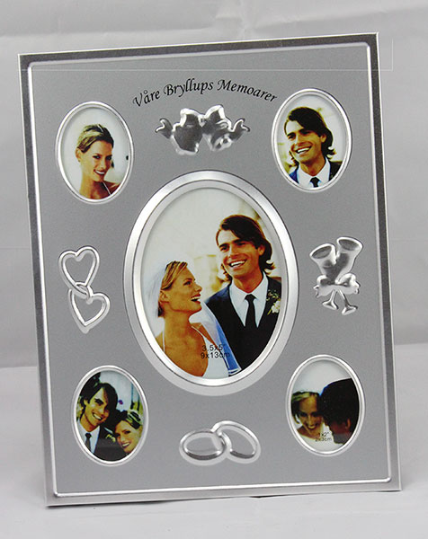 TopDesign Fotoramme "Bryllup" sølv