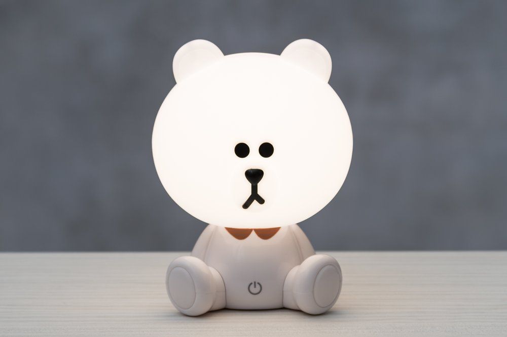 Finnlumor Dimbar bordlampe til barn Touch Bear
