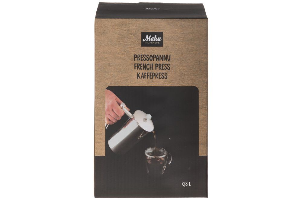 Maku Kaffepresse, stål 800 ml