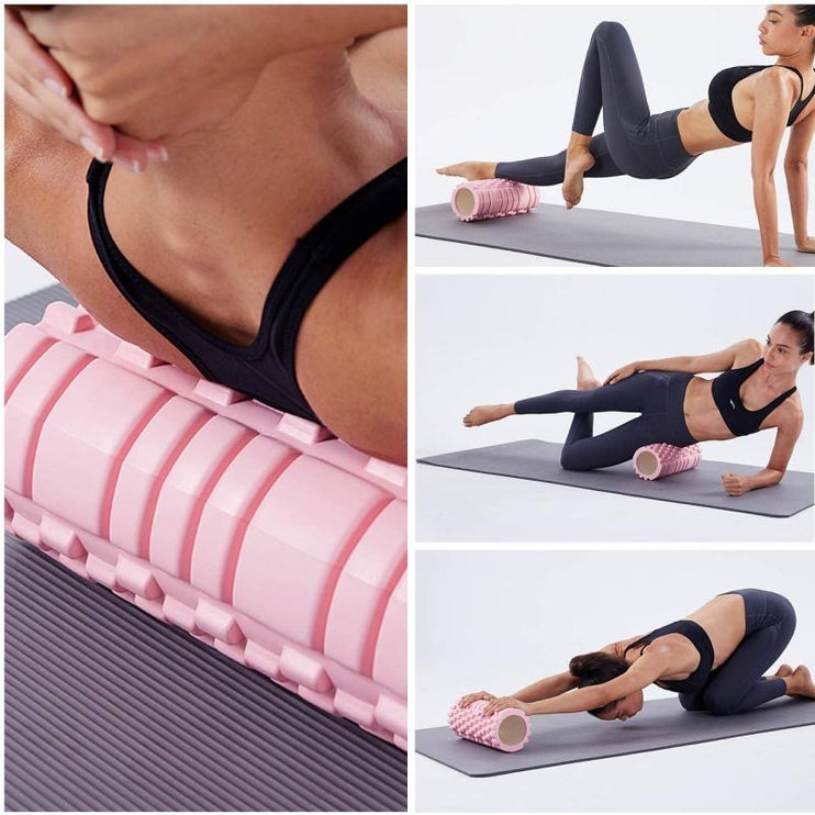PowerGym Yoga foam roller Rosa *MESSE PRIS*