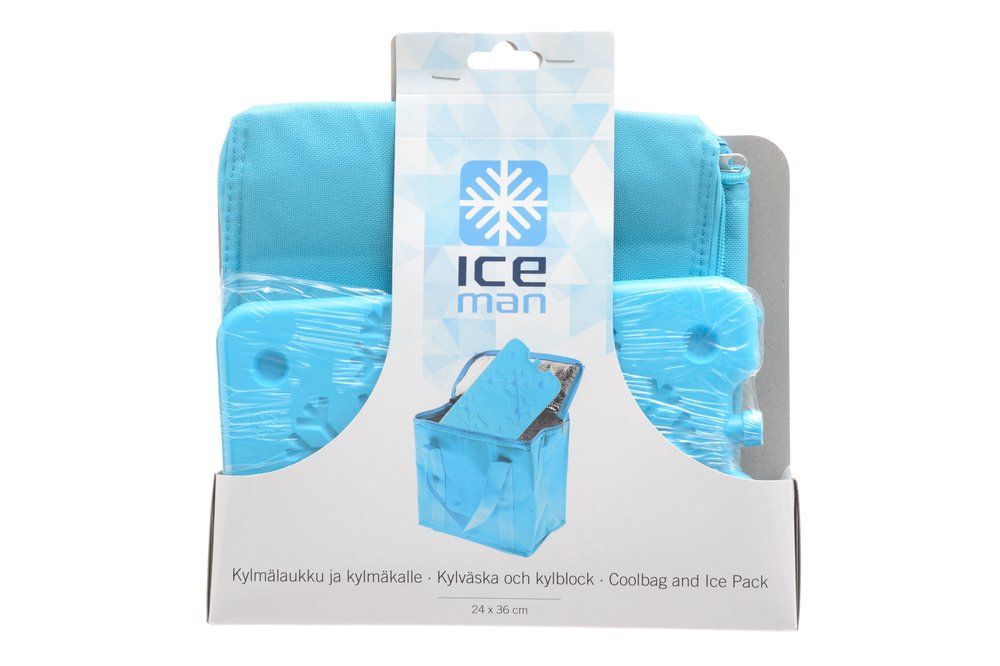 Iceman Kjølebag 7 l + kjølelamper, forskjellige farger Ass. 1 st