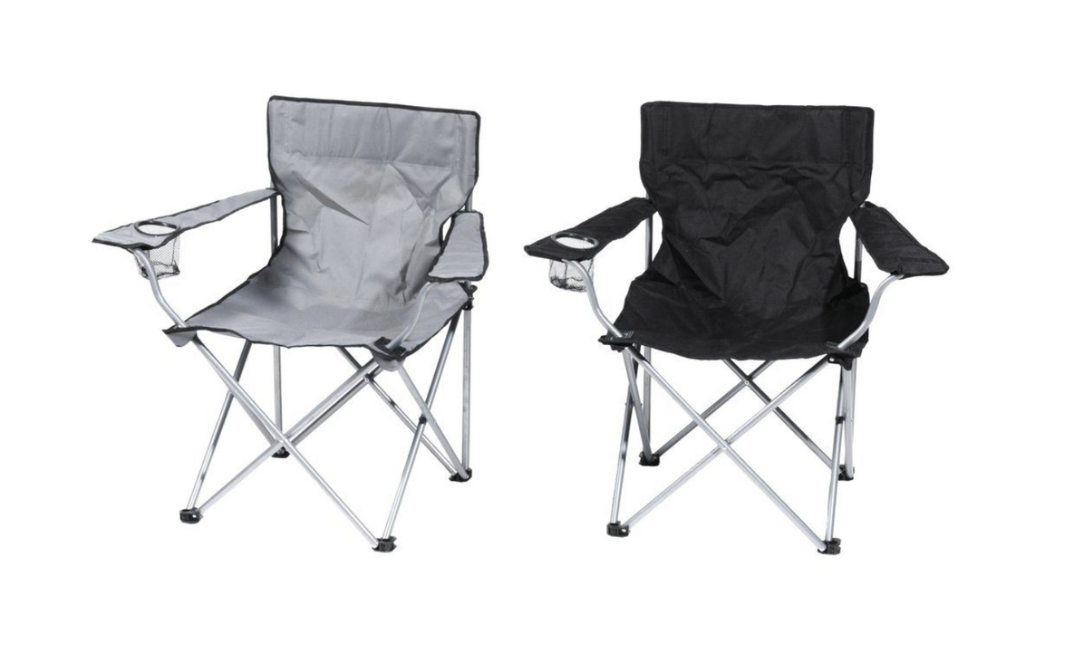 Atom Sammenleggbar campingstol med armlener / bæreveske