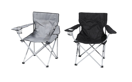 Atom Sammenleggbar campingstol med armlener og bæreveske
