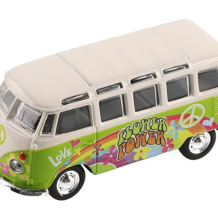 Maisto VW samba Hippie line grønn minibuss