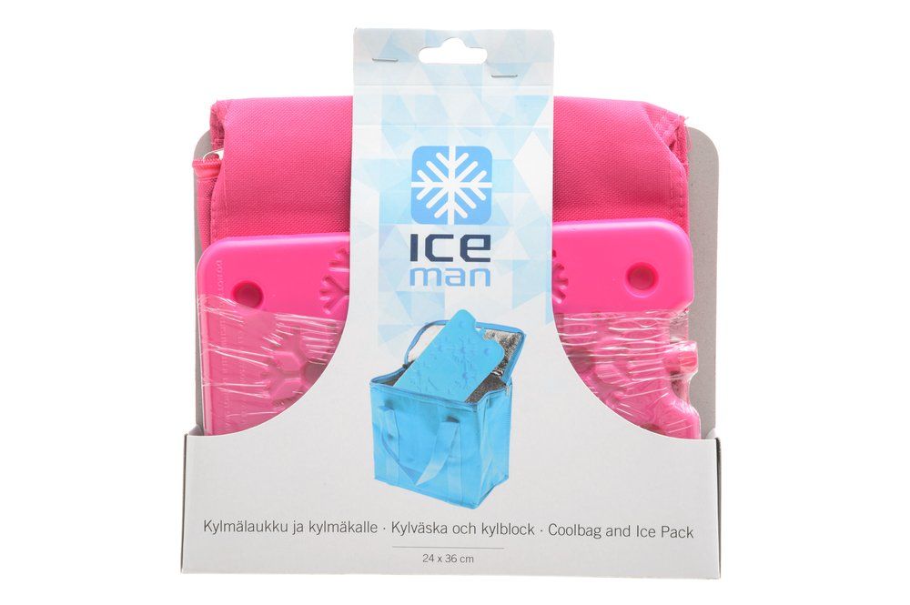 Iceman Kjølebag 7 l + kjølelamper, forskjellige farger Ass. 1 st