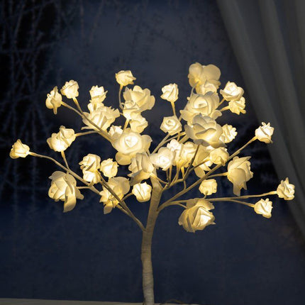 Finnlumor rosetre lampe Rosewood hvit 48 LED