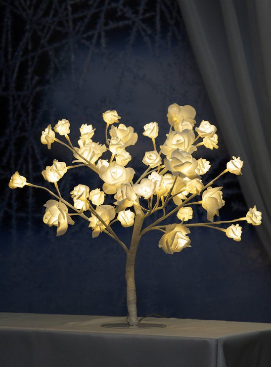 Finnlumor Rosewood hvit 48 LED-lamper 45 cm