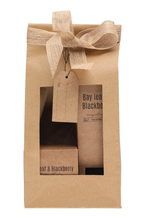 Doftljus och rumsdoft Lagerblad & Blackberry Presentförpackning