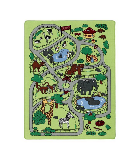 4Living Leketeppe med zoo-tema Zoo 100x150 cm