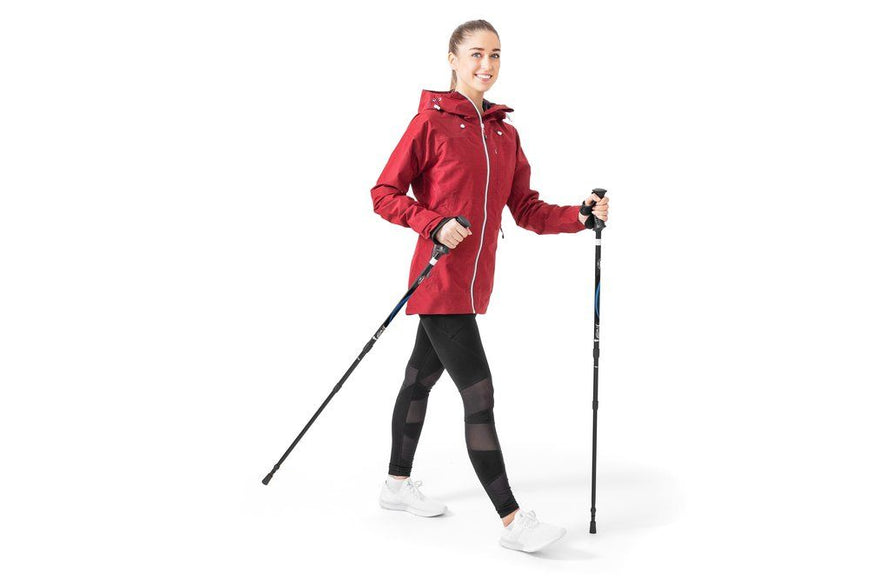 Atom Gåstaver teleskopisk 67-135 cm svart